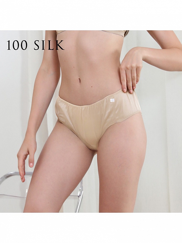 19 Momme Klassischer Seidenslip mit mittlerer Taille für Damen K001