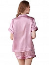 Damen Luxus Nachtwäsche aus Seide Kurzes Pyjama-Set aus Seide A007