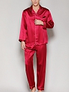 19 Momme Luxus Langes Pyjama-Set aus Seide für Herren Nachtwäsche aus Seide E001