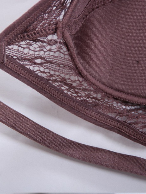 Bequemes BH-Slip Set aus Seide M001