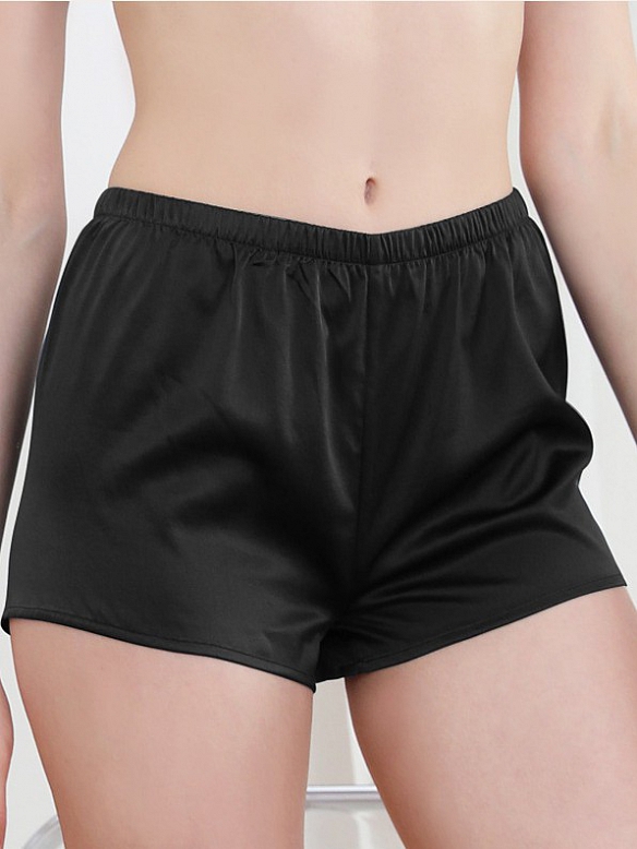 Damen Maulbeerseide Shortie-Slip mit mittlerer Taille K002