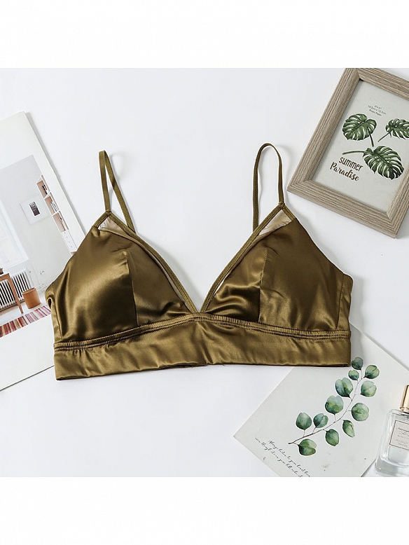 Weicher Wattierter BH aus Seide L002