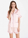 Kurzes Damen Pyjama-Set aus Seide Kurze Nachtwäsche aus Seide A011