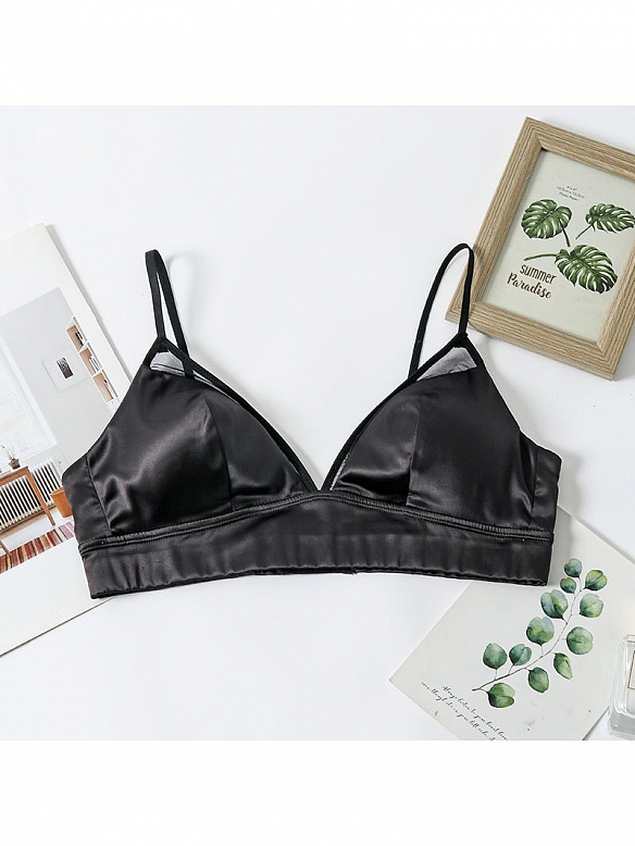 Weicher Wattierter BH aus Seide L002