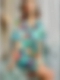 19 Momme Kurzes Geblümtes Pyjama-Set aus Seide für Damen Luxus Nachtwäsche aus Seide A005