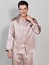 19 Momme Luxus Langes Pyjama-Set aus Seide für Herren Nachtwäsche aus Seide E001