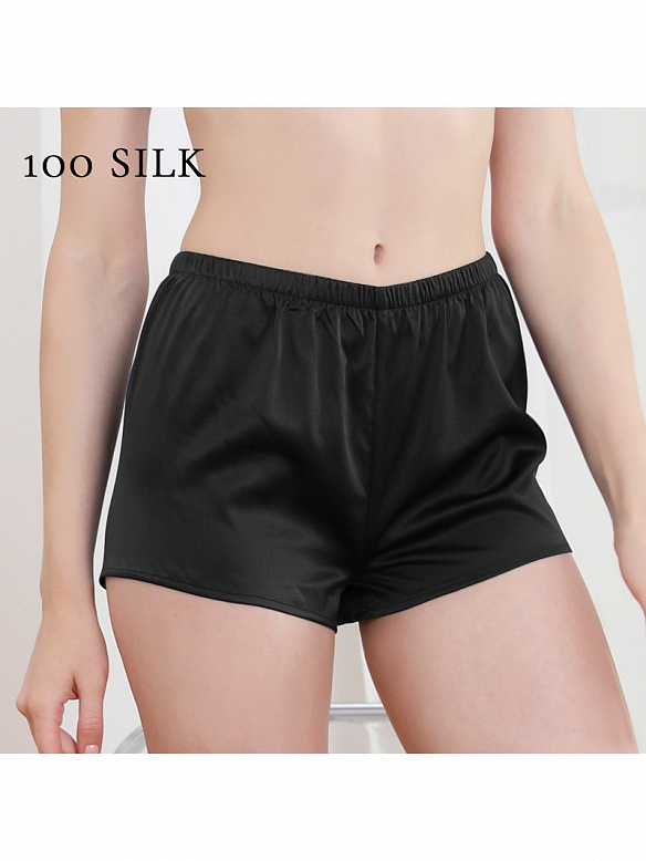 Damen Maulbeerseide Shortie-Slip mit mittlerer Taille K002