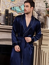 19 Momme Luxus Langer Morgenmantel aus Seide für Herren Lässiger Badenmantel F001