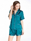 Kurzes Damen Pyjama-Set aus Seide Kurze Nachtwäsche aus Seide A011