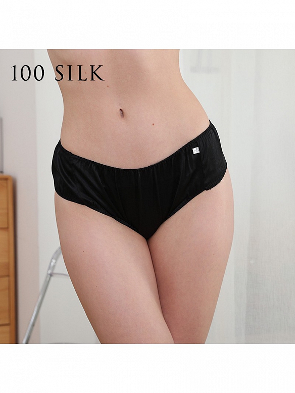 19 Momme Klassischer Seidenslip mit mittlerer Taille für Damen K001