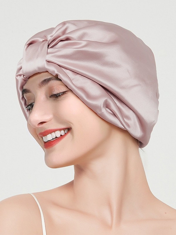 Elegante 16 Momme Seide Nachtmütze Schlafmütze für Damen T001