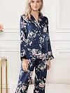 Pyjamas aus Seide für Damen Langärmliges Damen Pyjama-Set aus Seide A013