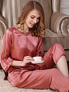 Zweiteiliger Maulbeerseide Pyjama für Damen Schlafanzug aus Seide A016