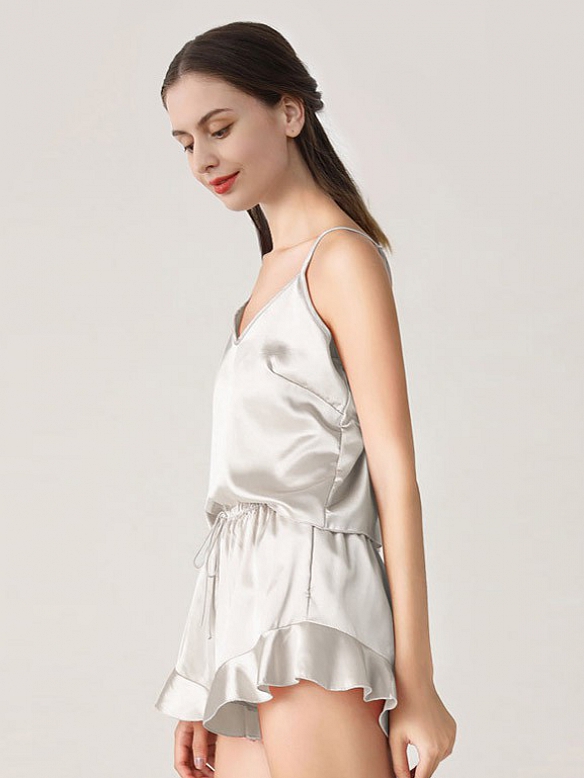 Erschwingliche 100% Seide Camisole Nachtwäsche für Frauen A025