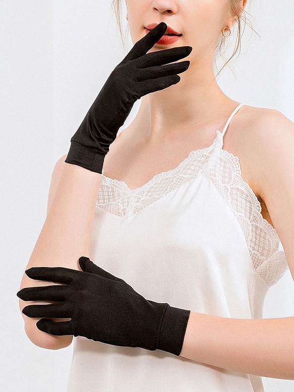 Damen Seide Sonnenschutzhandschuhe S001